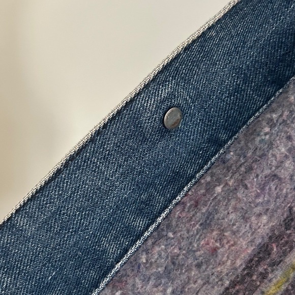 Vintage Lee Storm Rider Denim Jacket Corduroy Collar Lined Made in USA VTG - Picture 12 of 13